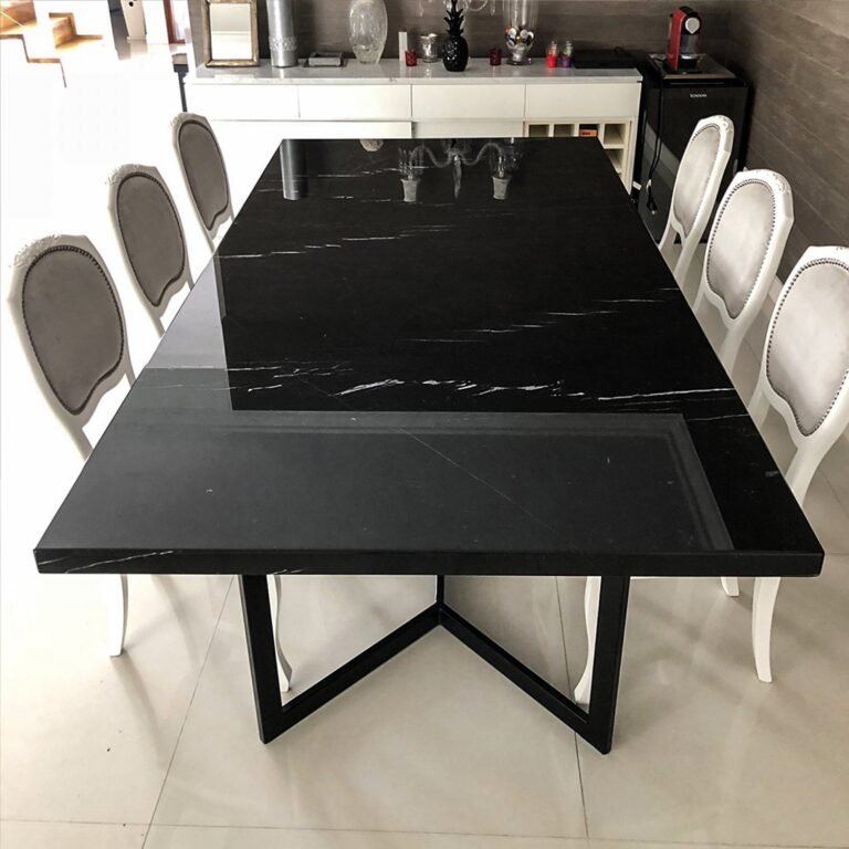 Mesa De Comedor black De Marmol Decor Mesas Perú